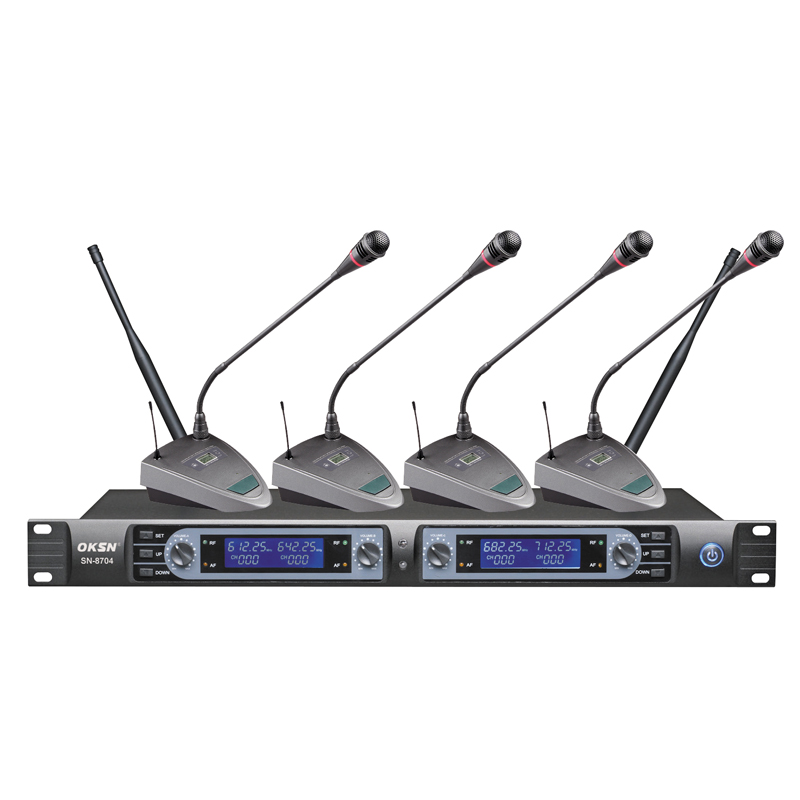 Sistema de micrófono de conferencia SN-8704 para reuniones de cuatro micrófonos