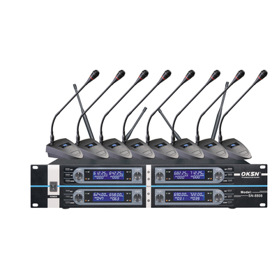 SN-8808 sistema de micrófono de conferencia de ocho canales para reuniones