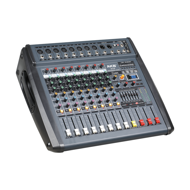 Consola mezcladora de audio profesional DP-08 sistema DJ