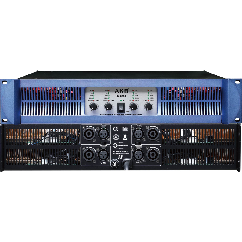 Amplificador de alta potencia serie T4 1300W