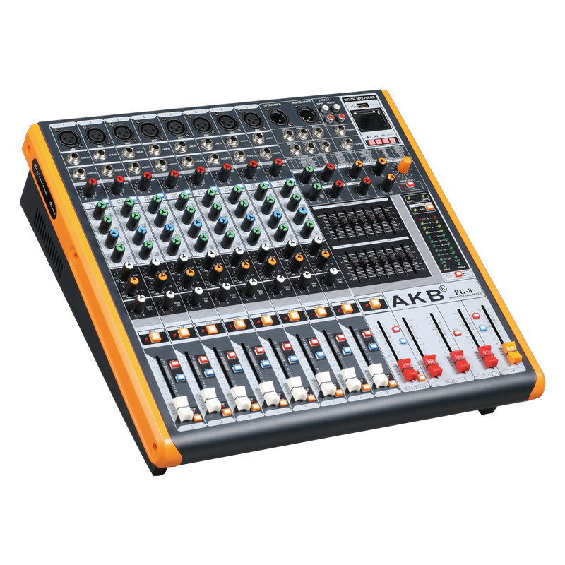 PG-8 profesional de 8 canales con mezclador de audio Double 32 DSP
