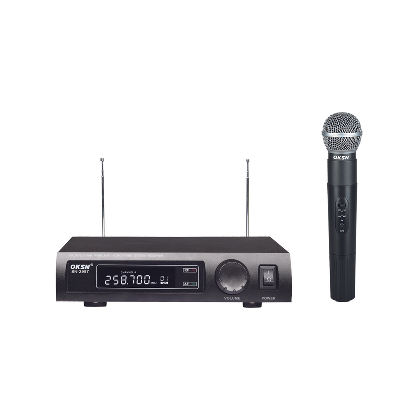 SN-2987 metal un micrófono inalámbrico VHF de mano venta caliente