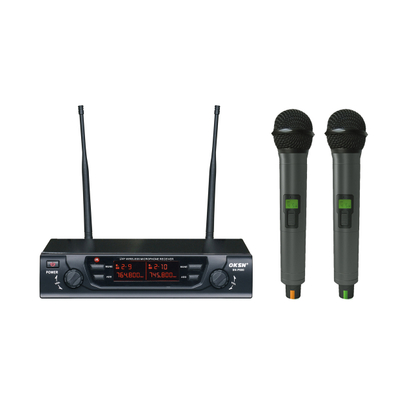 SN-P900 Sistema de micrófono inalámbrico UHF Karaoke de dos canales
